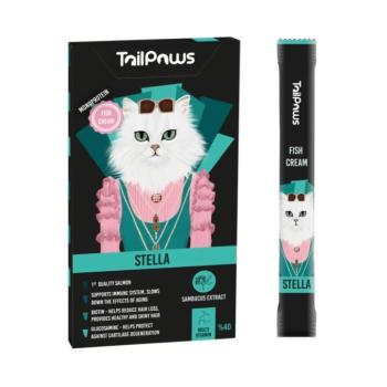 TailPaws Stella krémes jutalomfalat macskáknak - hal, bodza 5 x 15 g kép