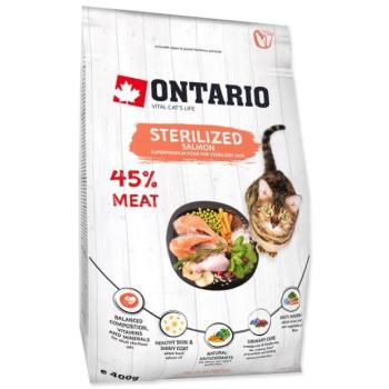 Takarmány Ontario Cat sterilizált lazac 0,4 kg kép