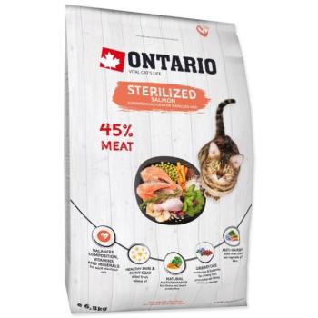 Takarmány Ontario Cat sterilizált lazac 6,5 kg kép