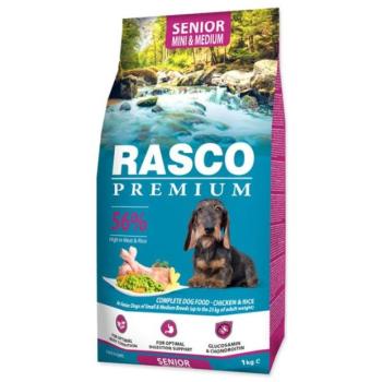 Takarmány Rasco Premium senior Mini & Medium csirkehús rizzsel 1 kg