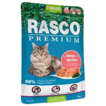 Tasak Rasco Premium Sterilizált lazac spirulinával 85g kép