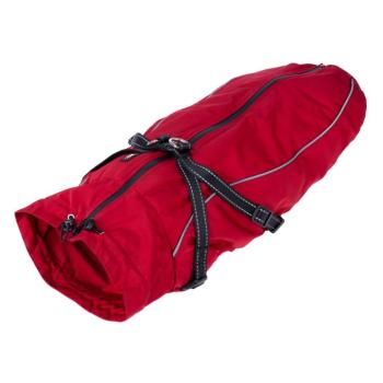 TIAKI Arkon kutyakabát hámmal, piros, háthossz: 45cm kép