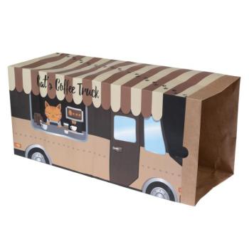 TIAKI Coffee Truck papír alagút macskáknak, H60xSz22xM27cm kép