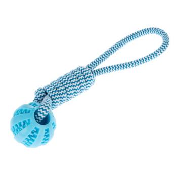 TIAKI kötél TPR labdával kutyáknak, H34xØ6,5cm kép