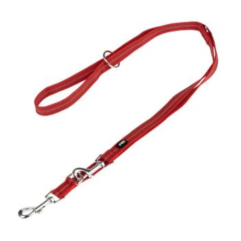 TIAKI Reflective Rubber póráz, piros, H 200 cm, Sz 2 cm, kutyáknak