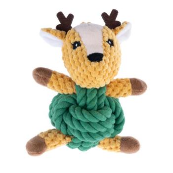 TIAKI rénszarvas kutyajáték kötéllel - H 18 x Sz 13 x M 8 cm kép