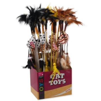 Toy Magic Cat bot egér tollas pamut macskamentával 20cm+46cm 24db kép