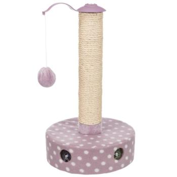 Trixie Junior Fleece kaparóoszlop macskáknak, lila/fehér, 47xØ26cm