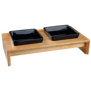 Trixie kerámia-fa tálszett kutyáknak,2×400ml, H36×Sz19×M7cm kép