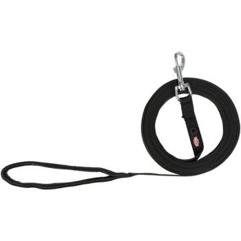 Trixie pamut nyomkövető póráz, fekete, M-L méret, H 5m, Sz 20mm kép