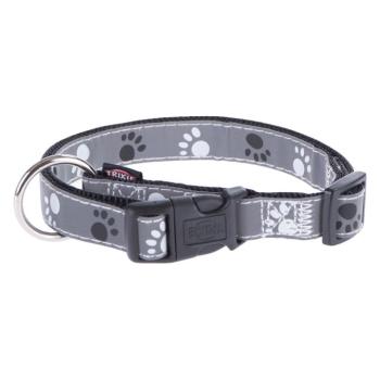 Trixie Silver Reflect nyakörv mancslenyomat mintával -M-L: 35 - 55 cm nyakkörfogat, Sz 20 mm, kutya kép