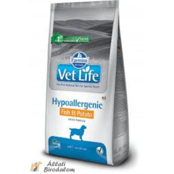 Vet Life Hypoallergenic fish & potato 12 kg kép