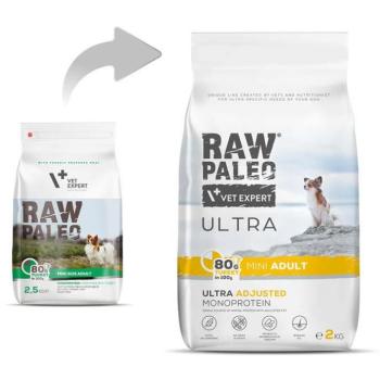 VetExpert Raw Paleo Ultra Adult Mini turkey 2 kg kép