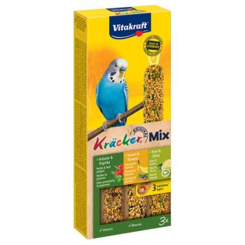 2x3db Vitakraft Trio-Mix kréker füge/ banán/ kivi hullámos papagájoknak madársnack kép