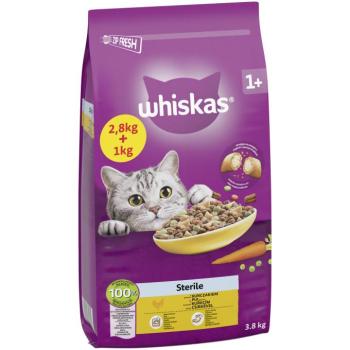 Whiskas Sterile száraz macskatáp 2,8 + 1 kg kép