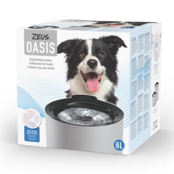 Zeus Oasis itatókút kutyáknak, macskáknak, szürke, 6l kép