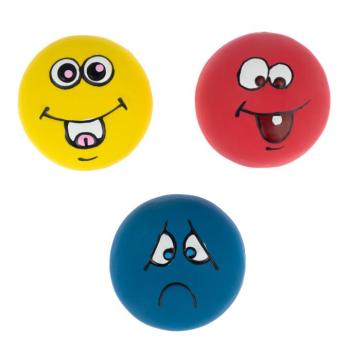 zooplus Basics Emoji latex labdák kutyajáték - 3 darabos szett (egyenként Ø 5 cm) kép
