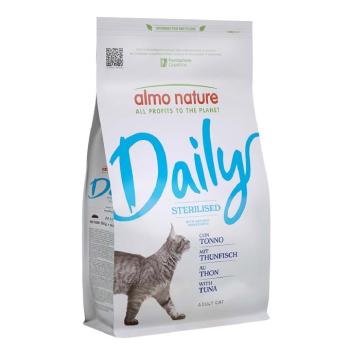 1,2 kg Almo Nature Daily Sterilised tonhal, száraz macskaeledel kép