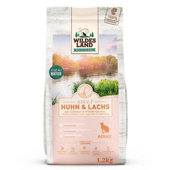 1,2 kg Wildes Land Cat csirke, lazac & kerti zöldségek száraz macskatáp kép