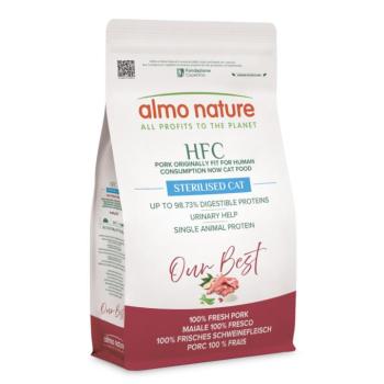 1,2kg Almo Nature HFC Adult Sterilized sertés száraz macskatáp kép