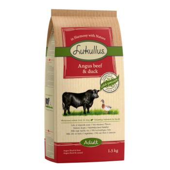 1,5kg Lukullus Angus-marha & kacsa hidegen sajtolt száraz kutyatáp kép
