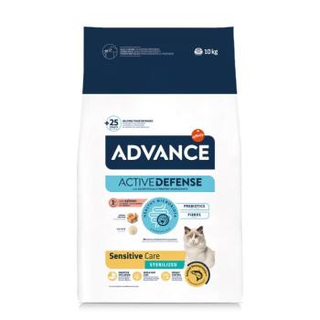 10 kg Advance Cat Sterilizált Sensitive Lazac szárazeledel macskáknak kép