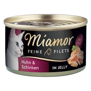 100g Miamor Feine Filets nedves macskatáp - Csirke & sonka aszpikban kép