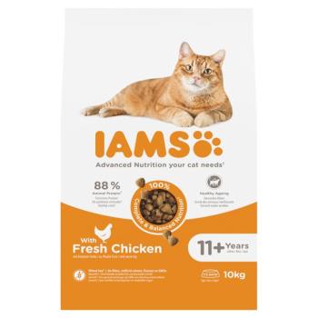 10kg IAMS Advanced Nutrition Senior Cat 11+ csirke száraz macskatáp kép