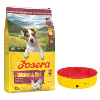 10kg Josera Mini Adult Chicken & Rice száraz kutyatáp+Ø 120 x H 30 cm Josera Pet kutyamedence ingyen kép
