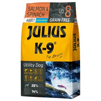 10kg JULIUS K-9 Adult lazac & spenót, száraz kutyatáp kép