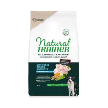 10kg Natural Trainer Selected Quality Nutrition Adult Medium & Maxi fehér hal száraz kutyatáp kép