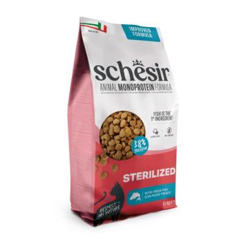 10kg Schesir Adult Sterilized & Light hal száraz macskatáp kép
