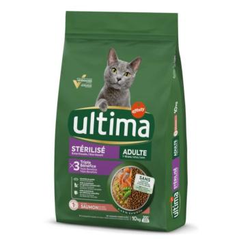 10kg Ultima Sterilized Adult lazac száraz macskatáp kép