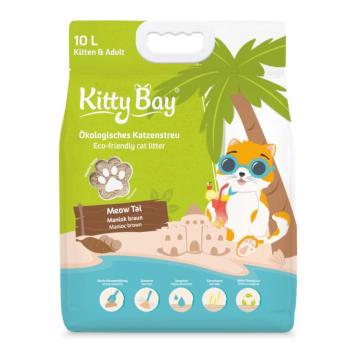10l (6kg) KittyBay Meow Tai barna manióka macskaalom kép