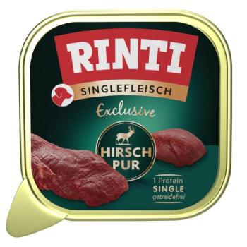 10x150g RINTI Singlefleisch Exclusive nedves kutyatáp - Szarvas