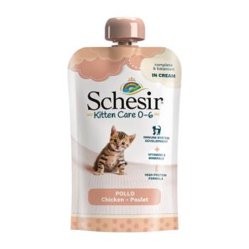 10x150g Schesir Kitten in Cream csirke nedves macskatáp kép