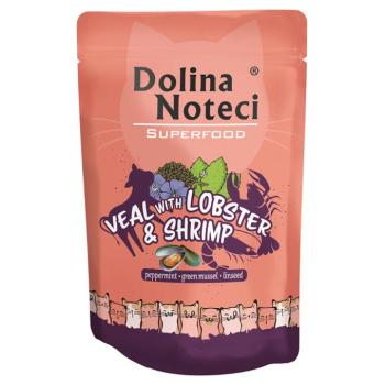 10x85g Dolina Noteci Superfood nedves macskatáp - Borjú, homár & garnélarák kép