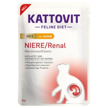 10x85g Kattovit Niere/Renal Paté csirke nedves macskaeledel kép