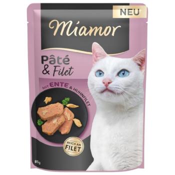 10x85g Miamor Pâté & Filet kacsa nedves macskaeledel kép