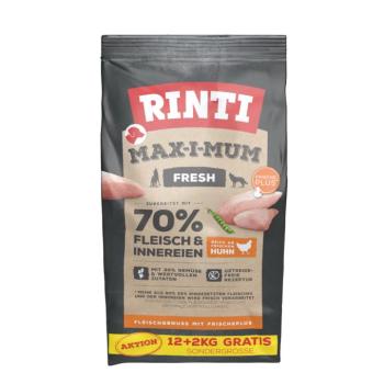 12+4kg RINTI Max-i-mum száraz kutyatáp - Fresh csirke