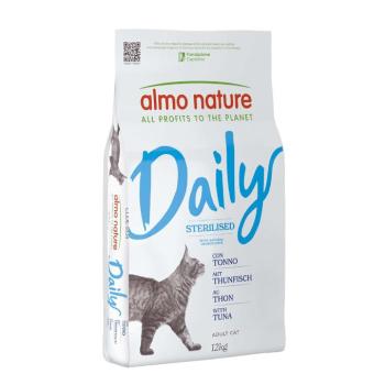 12 kg Almo Nature Daily Sterilised tonhal, száraz macskaeledel kép