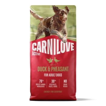 12 kg Carnilove Active Adult kacsa & fácán száraz kutyatáp kép