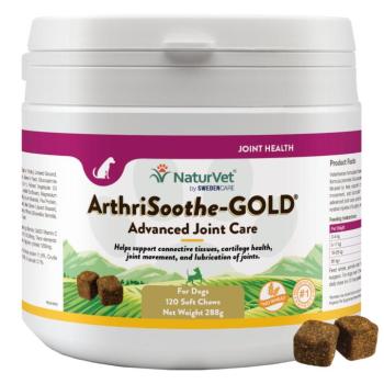 120db NaturVet ArthriSoothe-Gold Snacks étrend-kiegészítő eledel kutyáknak kép