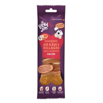 120g Lucky Jim rágócsont L Sajt & kollagén bacon kutyasnack kép