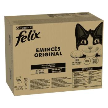 120x85g Felix Original tasakos hús- & halválogatás nedves macskatáp kép