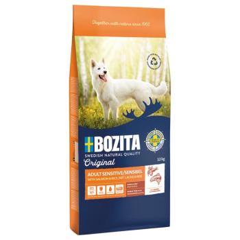 12kg Bozita Original Adult Sensitive bőr & szőrzet száraz kutyatáp kép