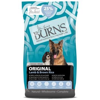 12kg Burns Adult & Senior Original bárány & barna rizs száraz kutyatáp kép