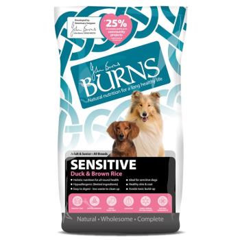 12kg Burns Adult & Senior Sensitive kacsa & barna rizs száraz kuytatáp kép