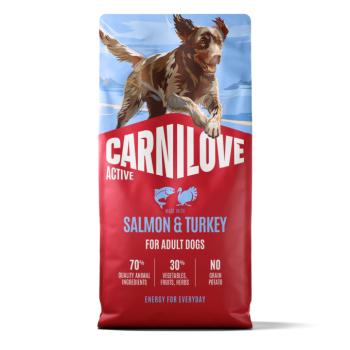 12kg Carnilove Active Adult lazac & pulyka száraz kutyatáp kép