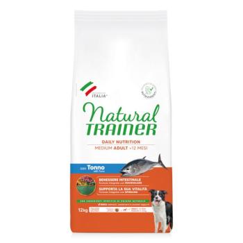 12kg Natural Trainer Medium Adult tonhal & rizs száraz kutyatáp kép